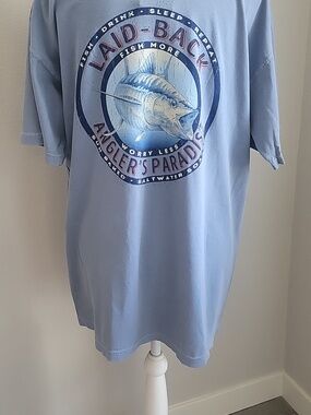 Comfort Colors Angler's Paradise Tuna Fishing 100% Cotton Preshrunk T-Shirt